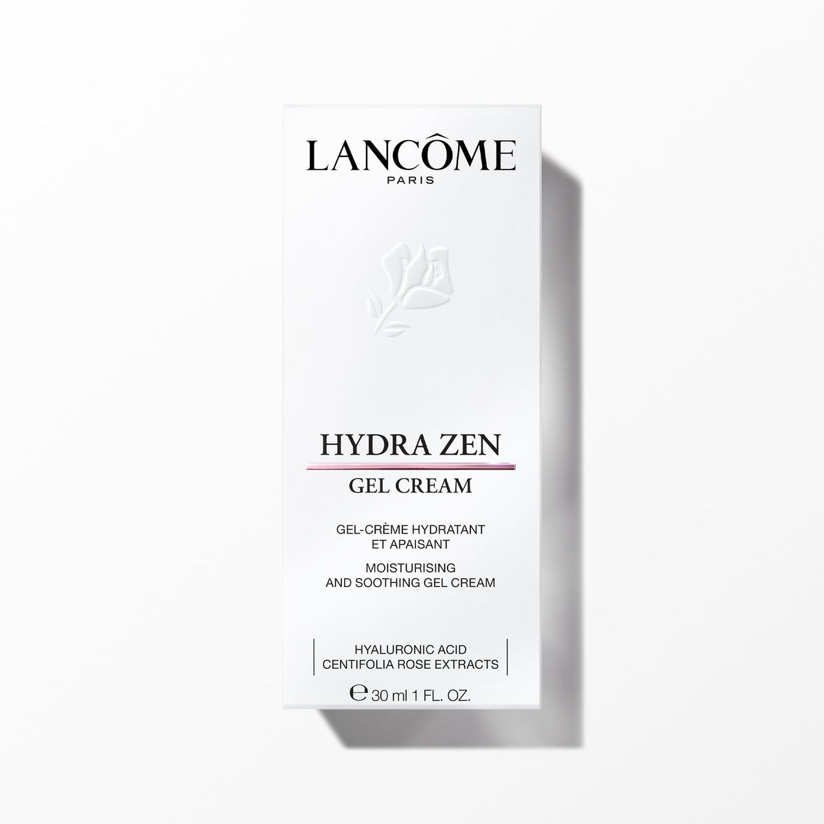 Lancôme on bathroom counter in lifestyle scene promoting daily routine ease