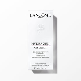 Lancôme on bathroom counter in lifestyle scene promoting daily routine ease