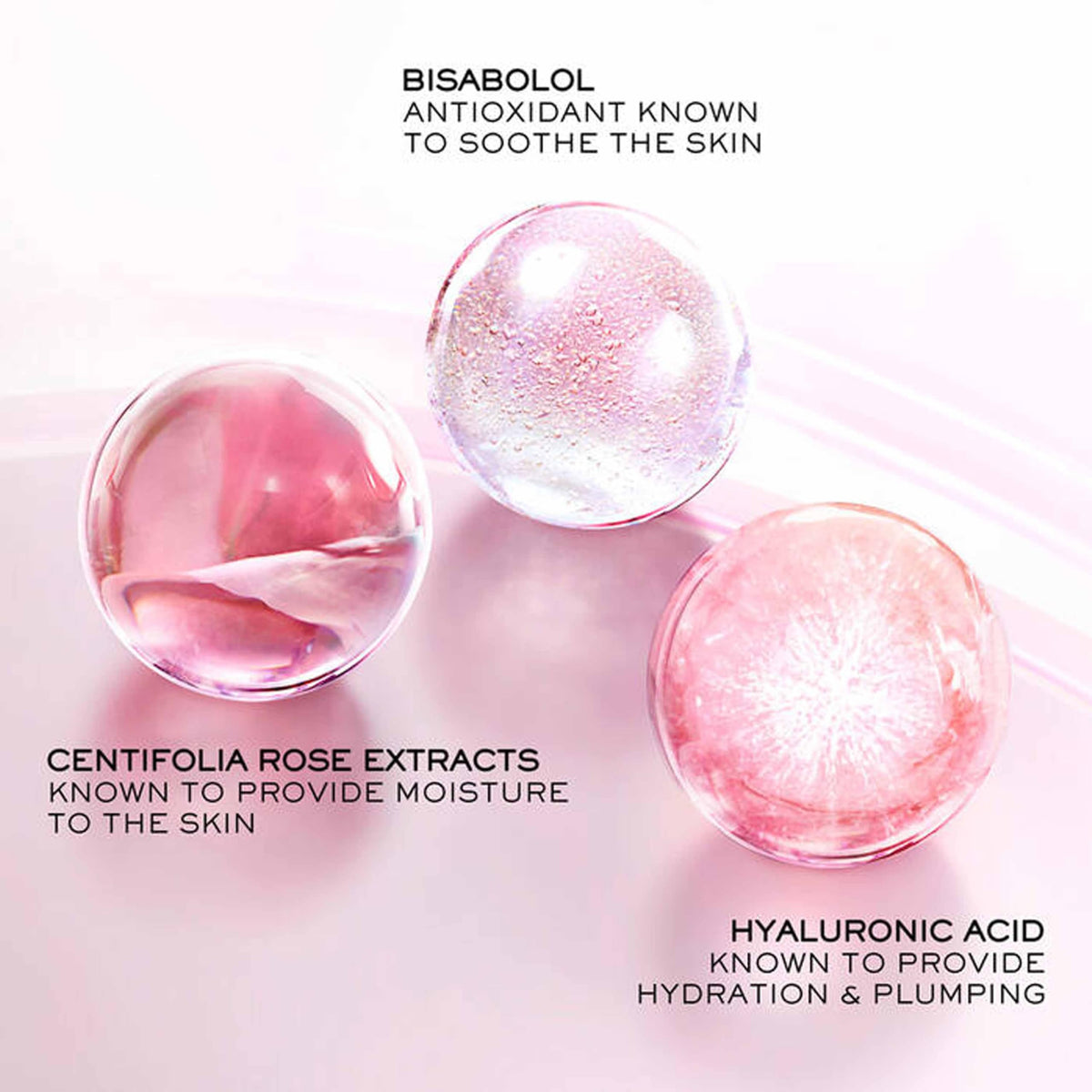 Lancôme Hydra Zen application showing finger with gel and quick-absorbing benefit