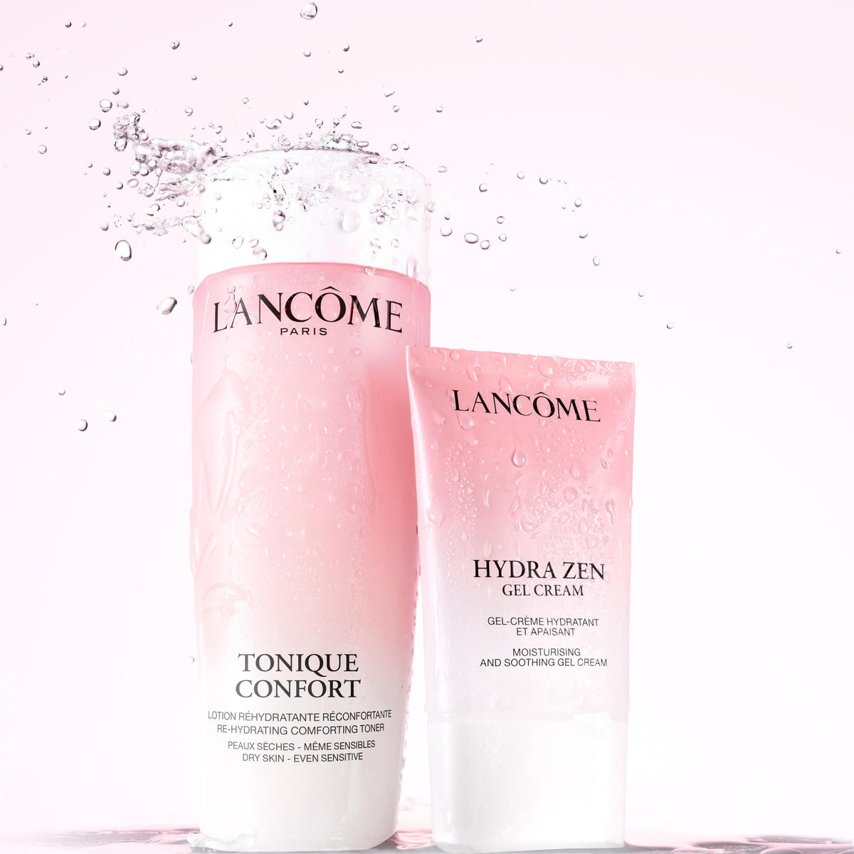 Lancôme travel-sized jar next to passport illustrating portability