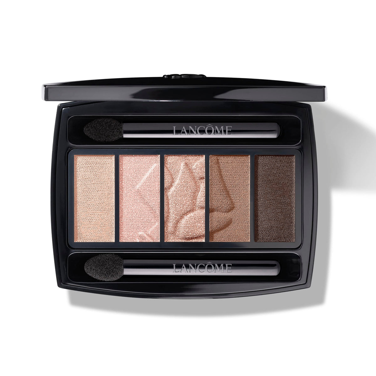 Lancôme Hypnôse front packaging showing five-shade palette and compact design benefit