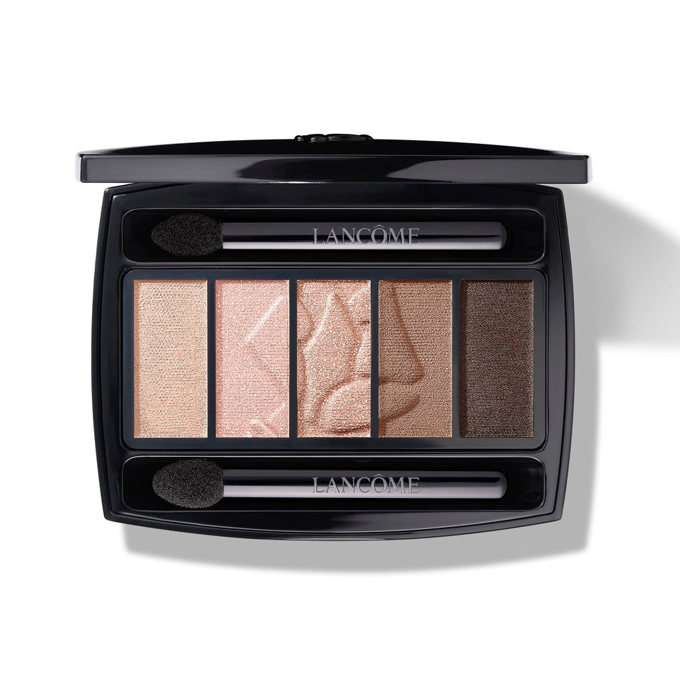 Lancôme Hypnôse front packaging showing five-shade palette and compact design benefit