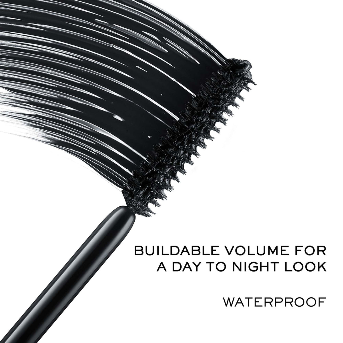 Lancôme creamy mascara texture swirl highlighting smooth buildability