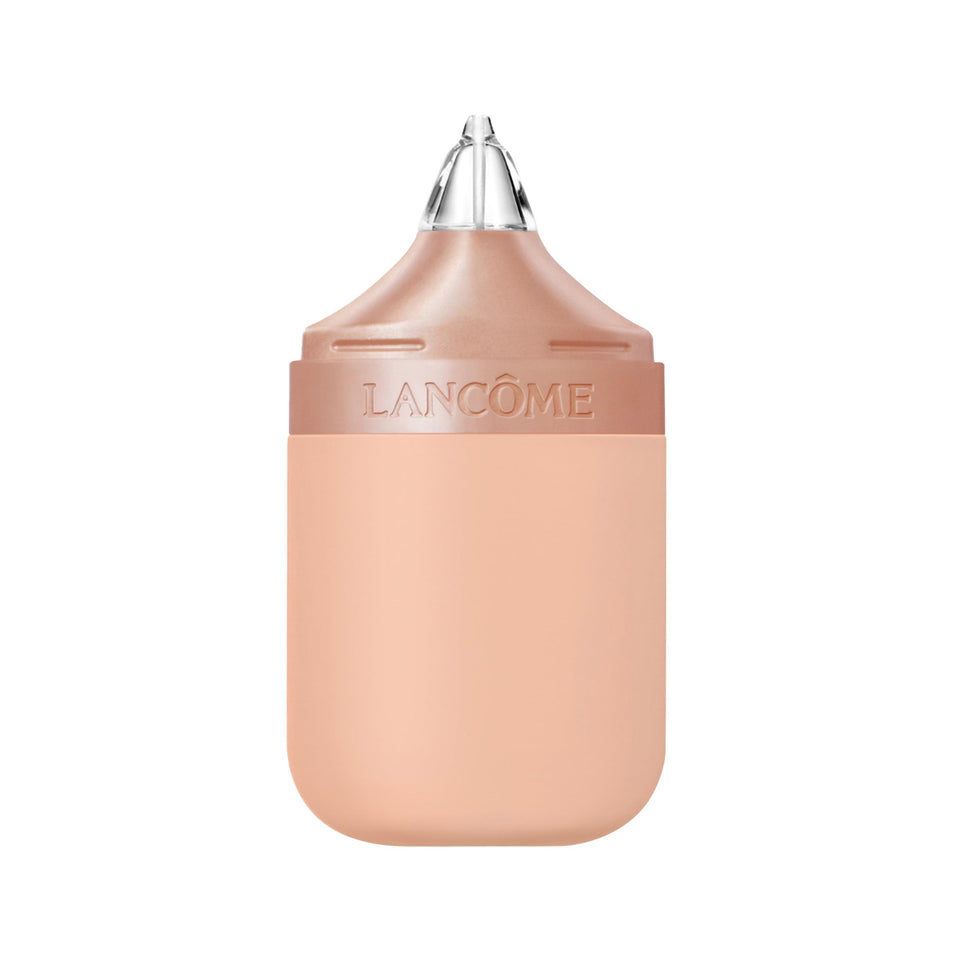 Lancôme bottle front view showing sleek packaging and brand benefit