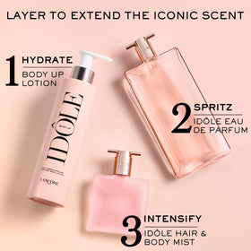 Lancôme Idôle boxed packaging on shelf showing new look and gift-ready presentation