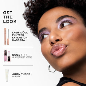Lancôme Idôle used as liquid blush on cheeks for natural flush