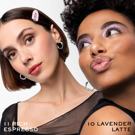 Lancôme eyeshadow application on eyelid showing blendable, crease-resistant finish