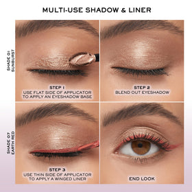 Lancôme lifestyle shot with makeup kit showing travel-ready, multi-use convenience