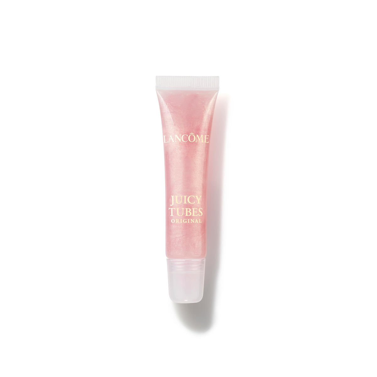 Lancôme Juicy Tubes front packaging showing shade Marshmallow Ele, glossy appeal