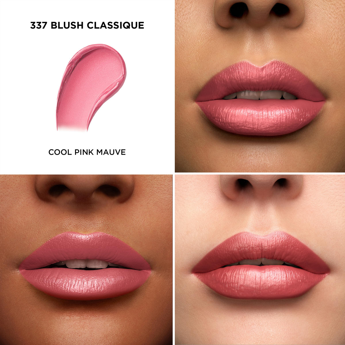Lancôme close-up of lipstick bullet tip highlighting creamy shape for precise application