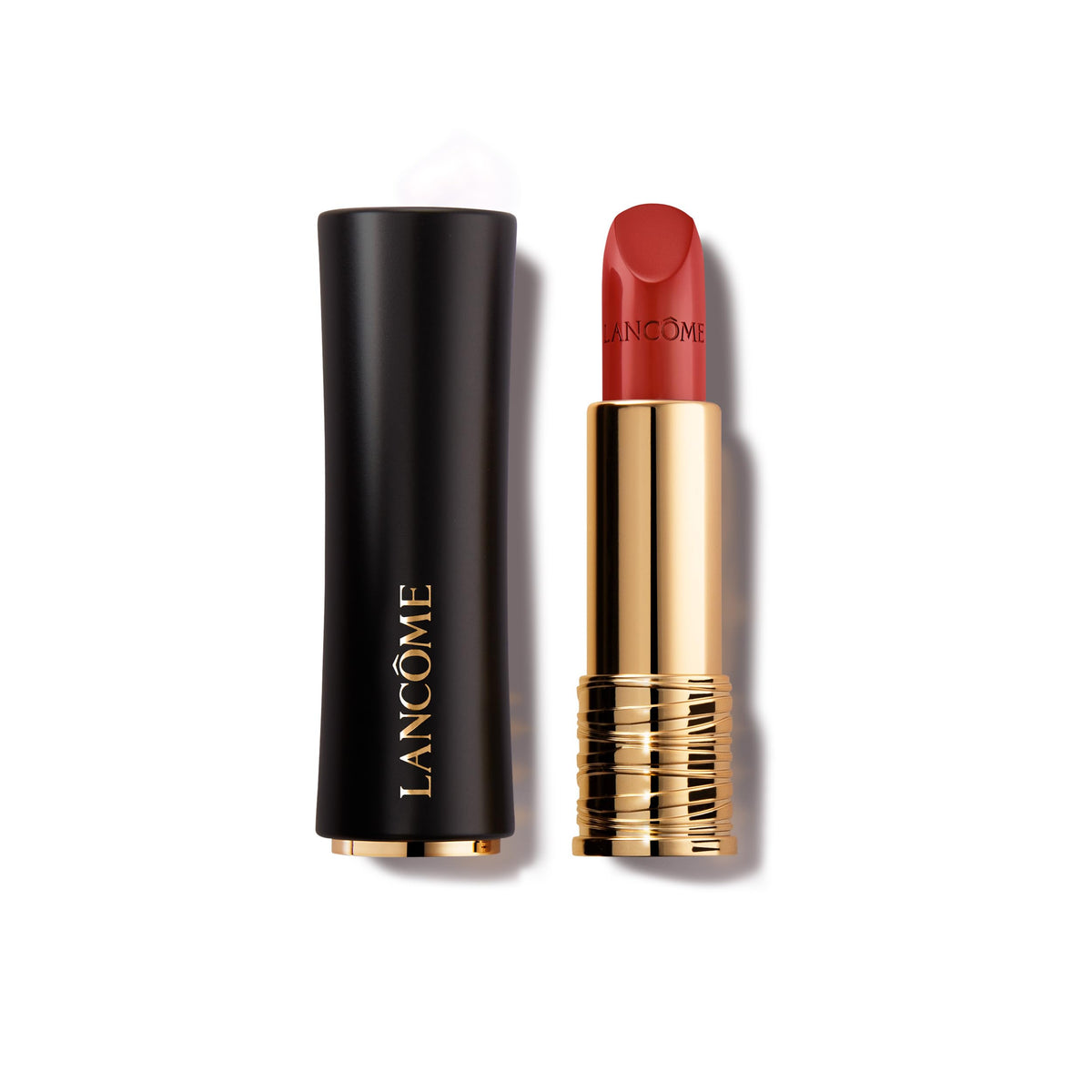 Lancôme lipstick front packaging showing elegant case and shade