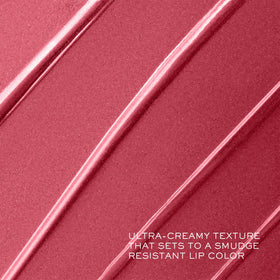 Lancôme lipstick worn by model showing polished, smudge-resistant color