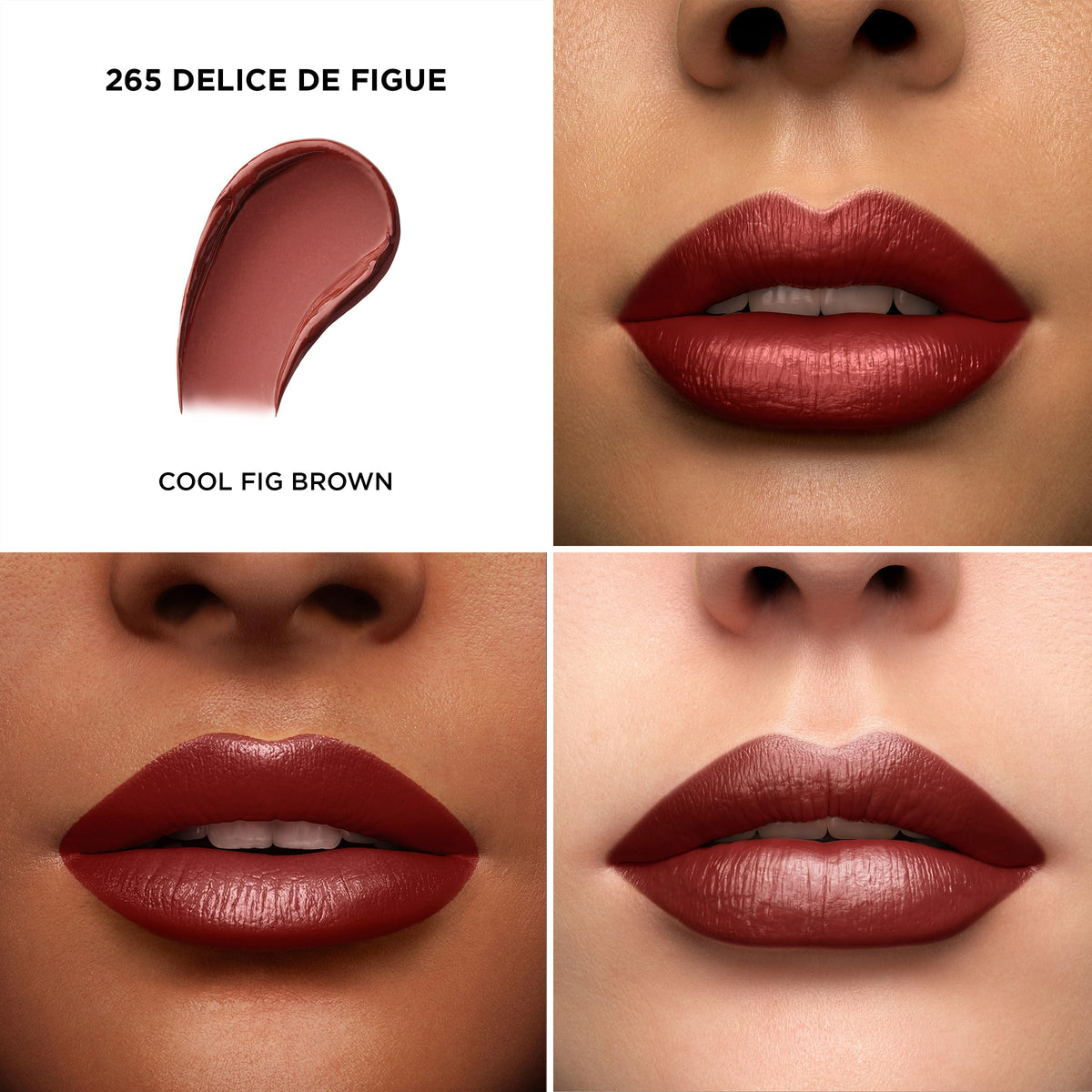 Lancôme lipstick twisted up showing creamy bullet and easy application benefit precise control