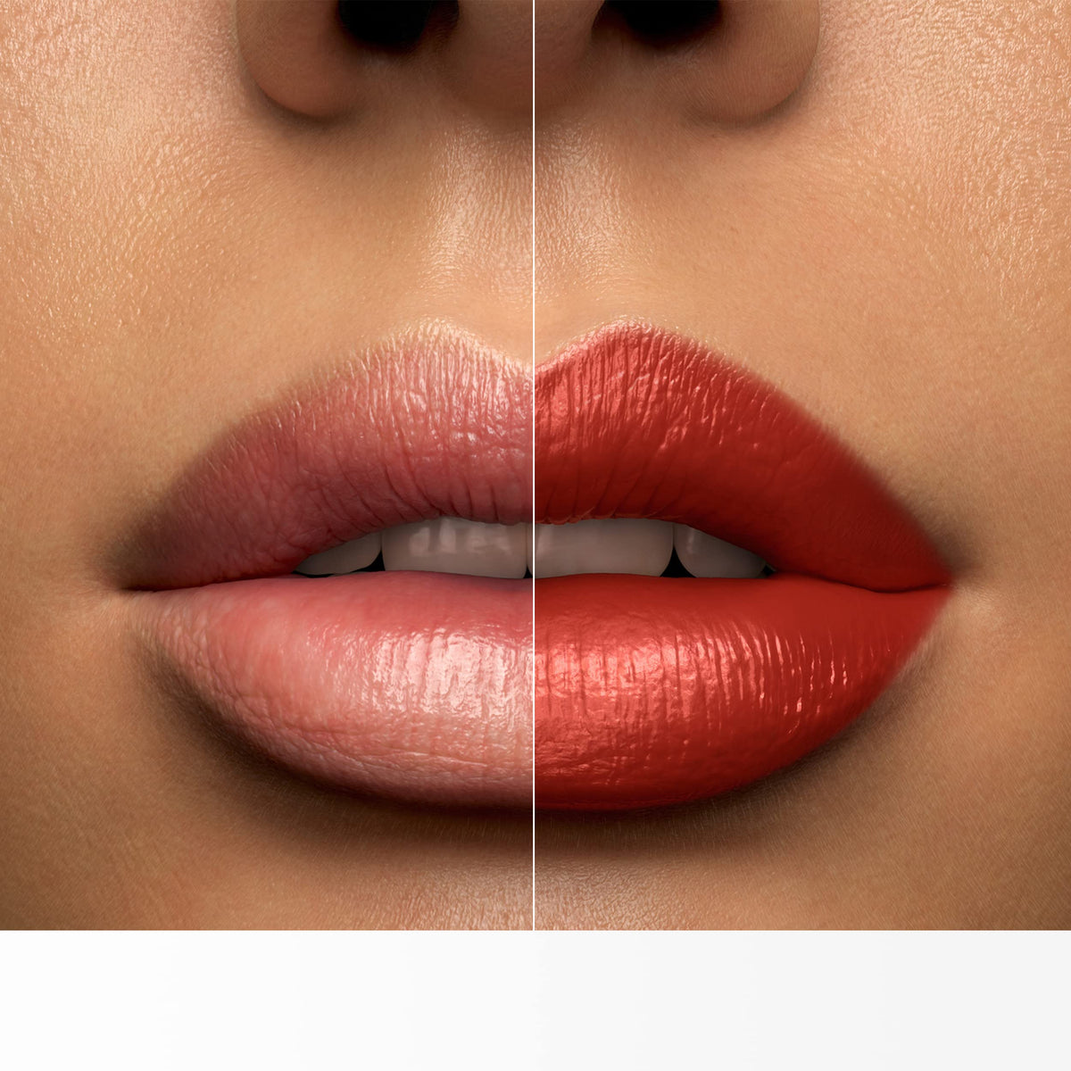 Lancôme size comparison showing lipstick scale for travel-friendly portability