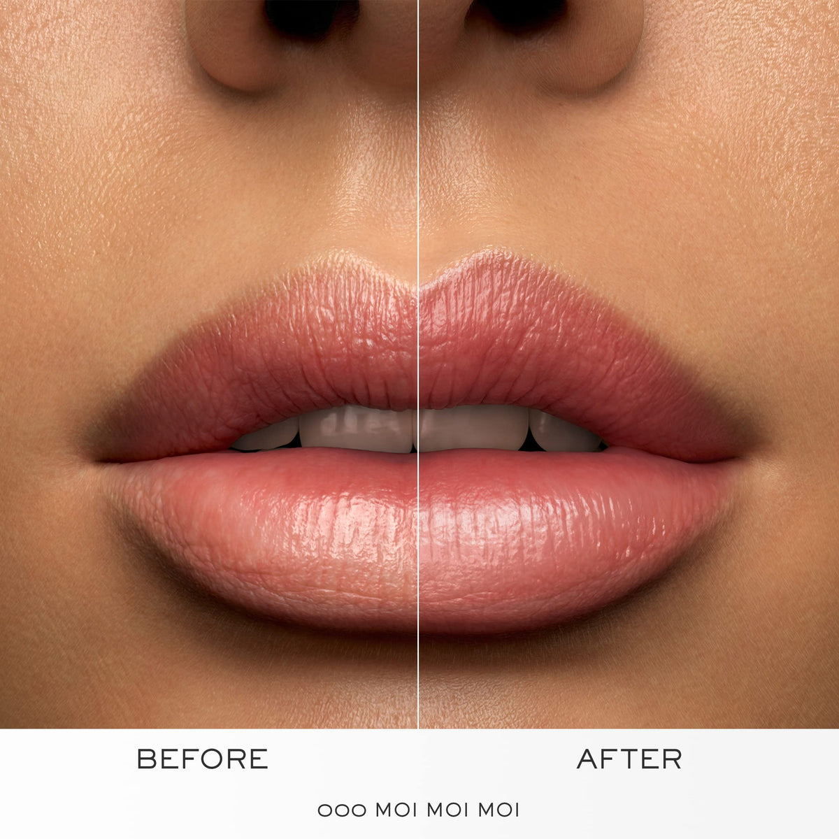 Lancôme lipstick held in hand to show actual size and travel-friendly scale