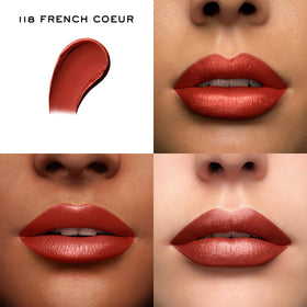Lancôme swatch of 118 French Cœur on arm showing rich color payoff