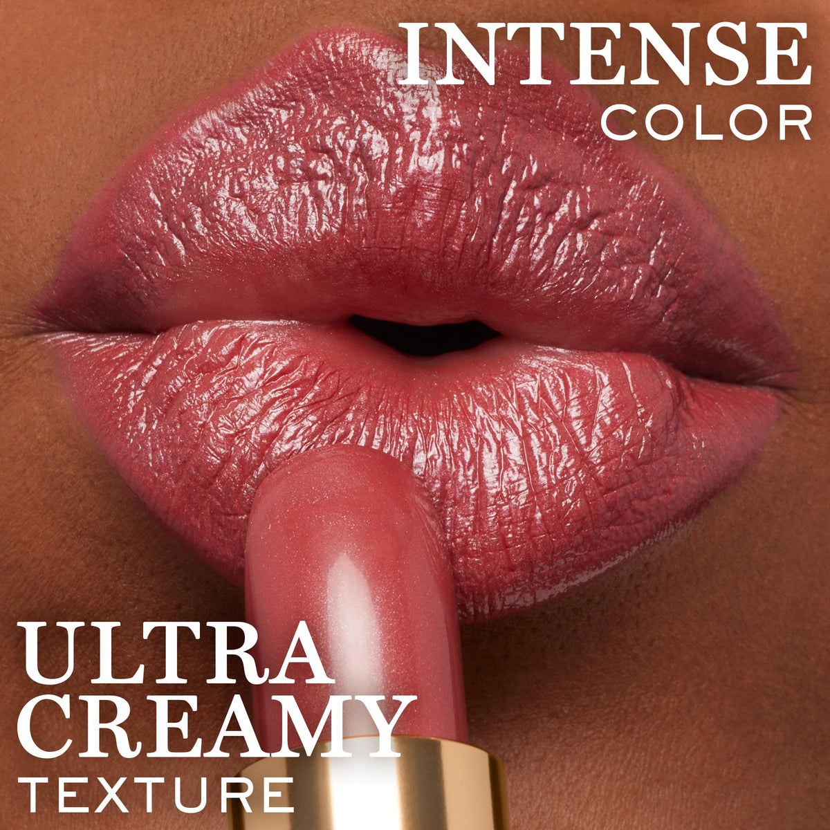 Lancôme texture swirl of lipstick cream illustrating smooth blendability and hydration