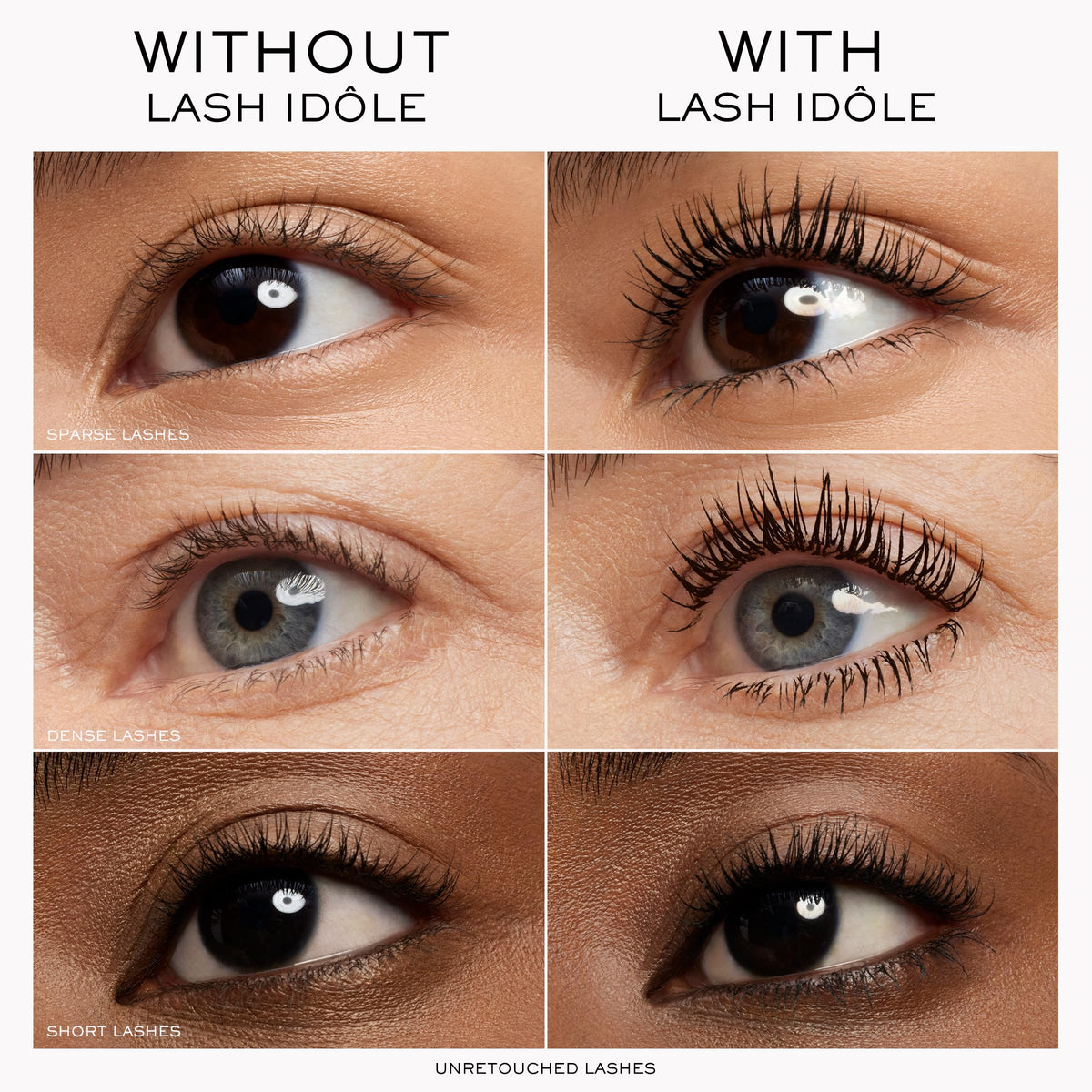 Lancôme Lash Idôle being applied to lashes for instant lift and separation