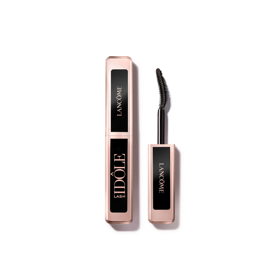 Lancôme Lash Idôle front packaging showing sleek black tube and branding benefit