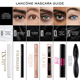 Lancôme wand tip detail illustrating precise root-to-tip coating