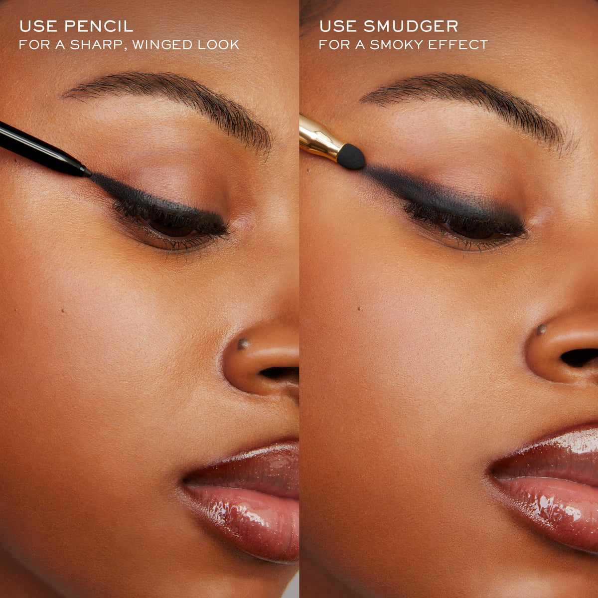Lancôme applied on lashline demonstrating defined, longwear bronze definition