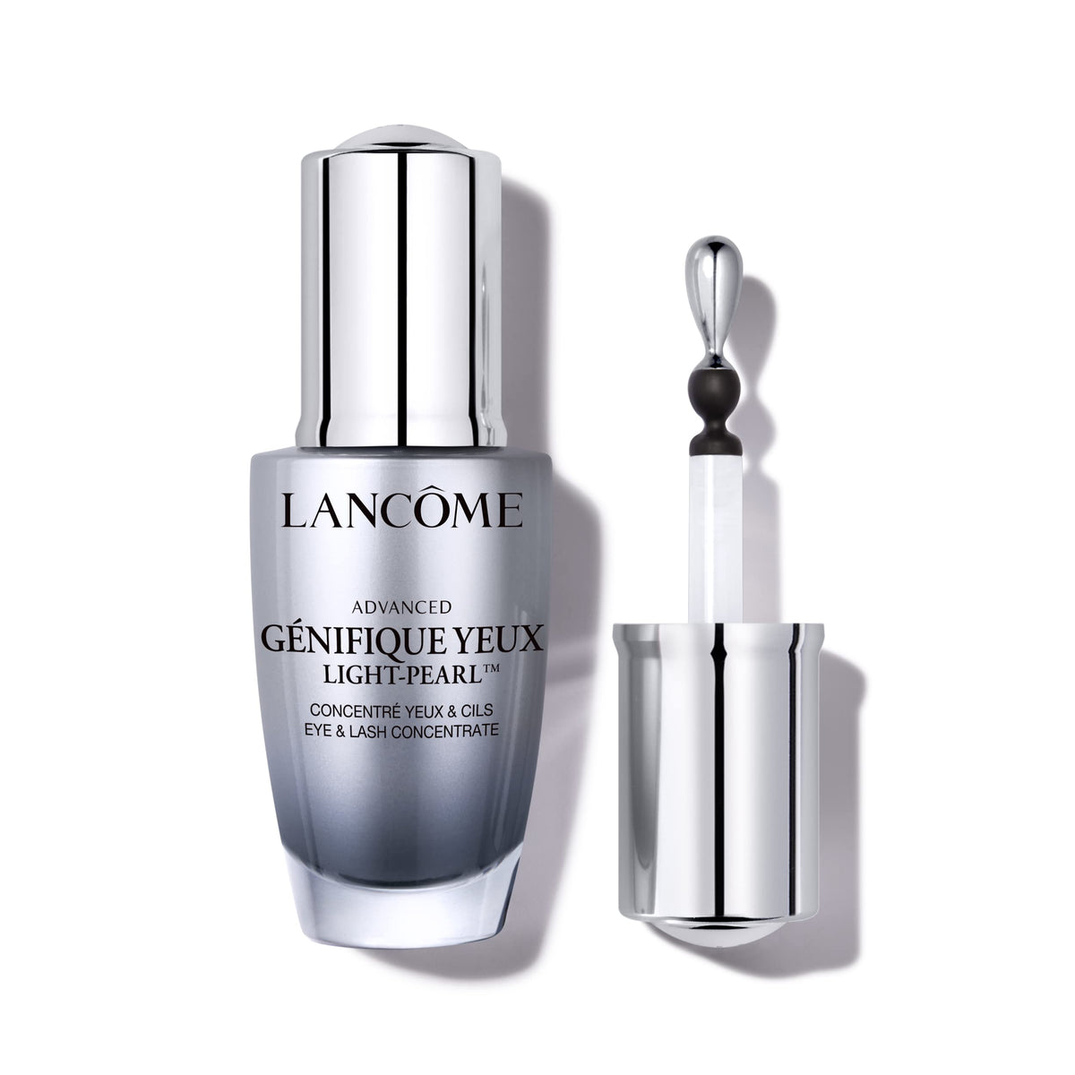 Lancôme front packaging showing product and benefits for refreshed eyes