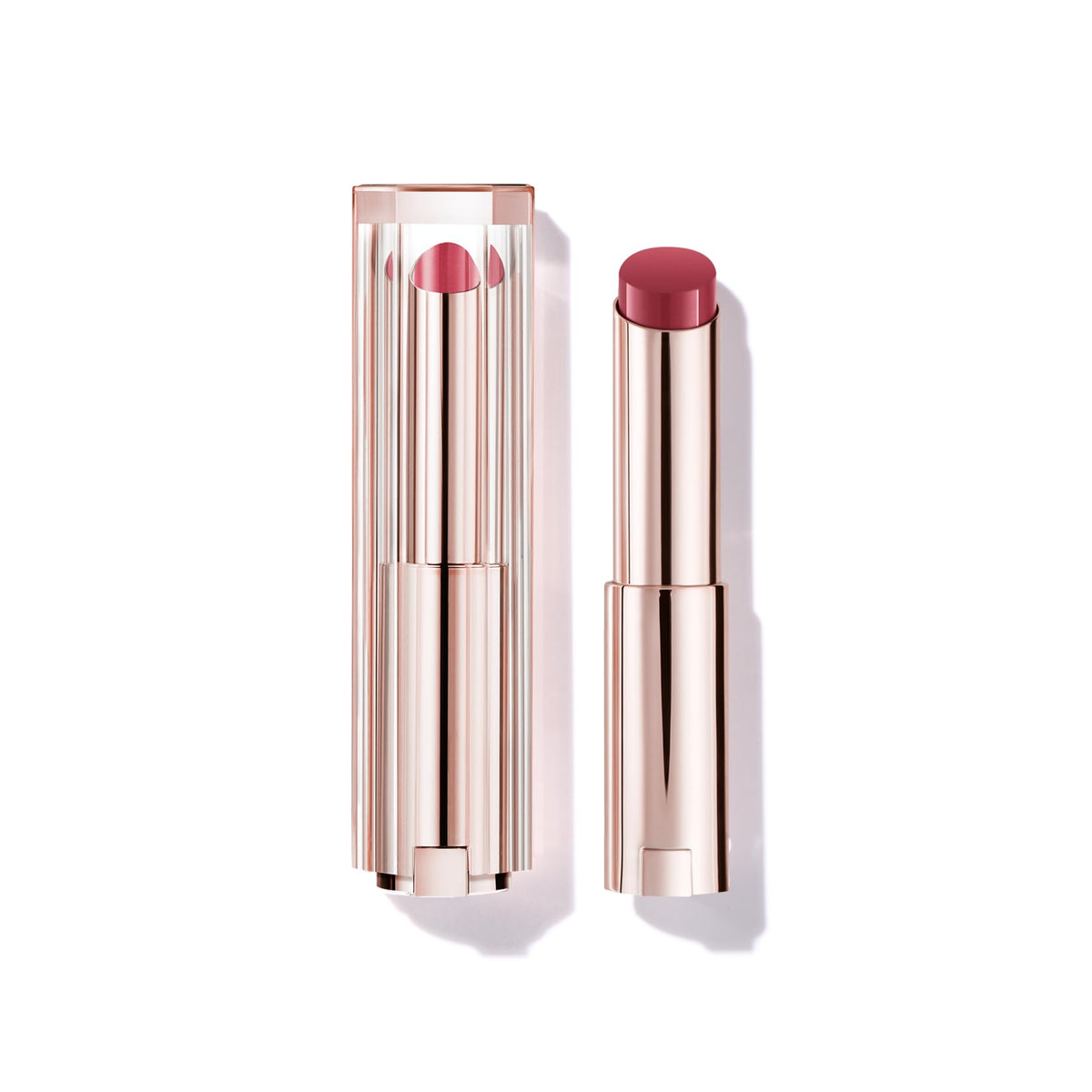 Lancôme front packaging showing balm tube and coral shade benefit moisture