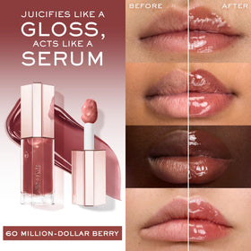 Lancôme large curved applicator close-up delivering even coverage and precision