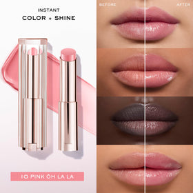 Lancôme Lip Idôle with cap removed showing product stick and easy twist-up benefit