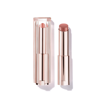 Lancôme front packaging of Lip Idôle Throwing Beige showing product benefit