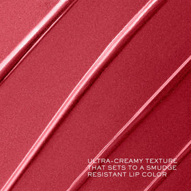 Lancôme lipstick worn by model in daylight illustrating luminous finish and natural polish