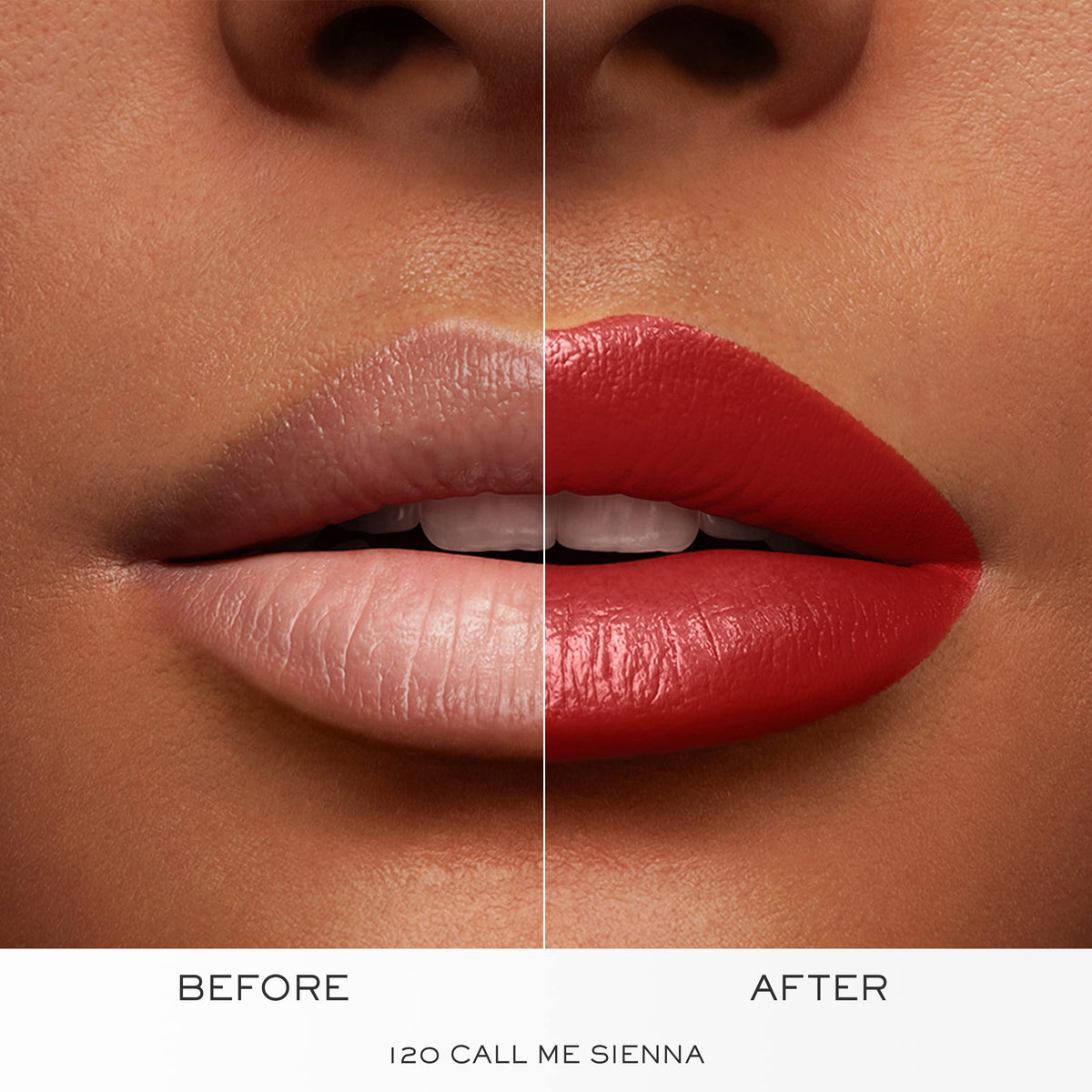 Lancôme lipstick beside coin to show size and portability benefit for on-the-go use
