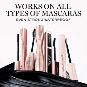 Lancôme on bathroom vanity styling to show daily skincare routine