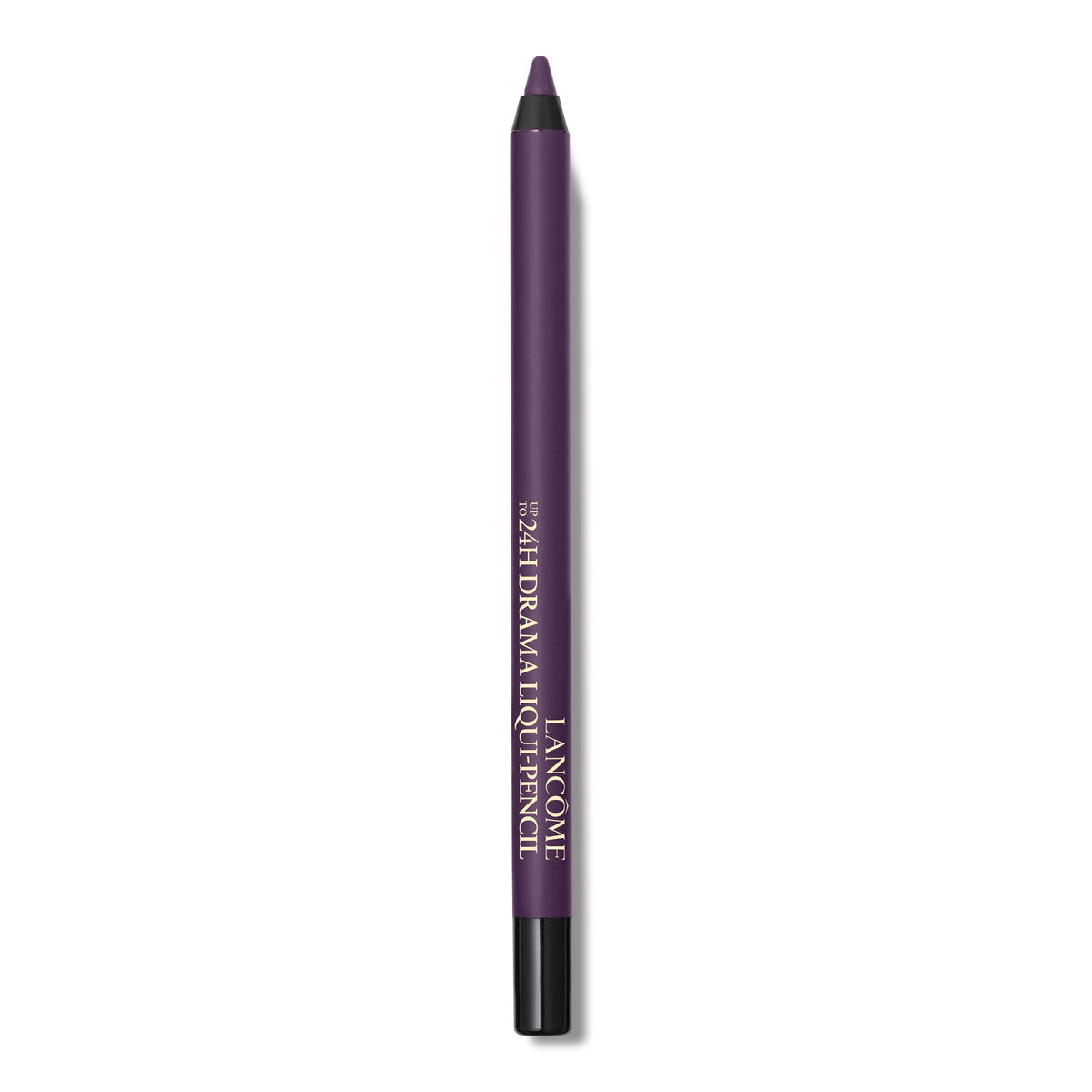 Lancôme Purple Cabaret pencil front view showing deep purple pigment and smooth tip, long-wear benefit