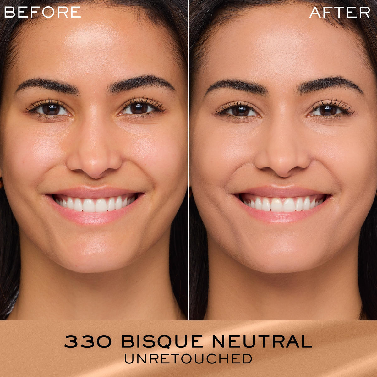 Lancôme foundation texture close-up displaying hydrating, luminous finish