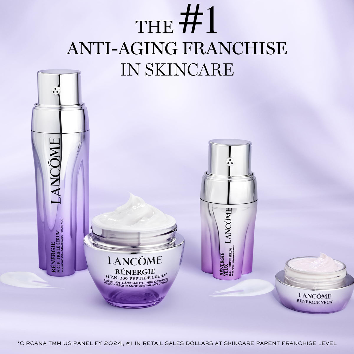Lancôme label close-up showing ingredient highlights and clarity benefit