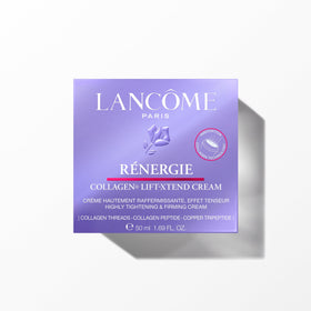 Lancôme close-up of cream texture highlighting thread-like formula for visible lifting effect