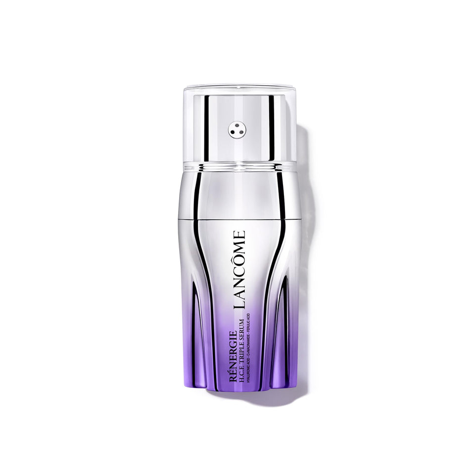 Lancôme front packaging showing bottle and box, conveys premium care