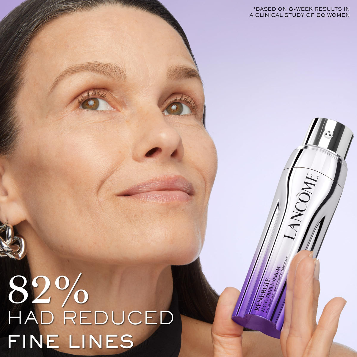 Lancôme triple-chamber detail illustrating separate actives and preserved ingredient potency
