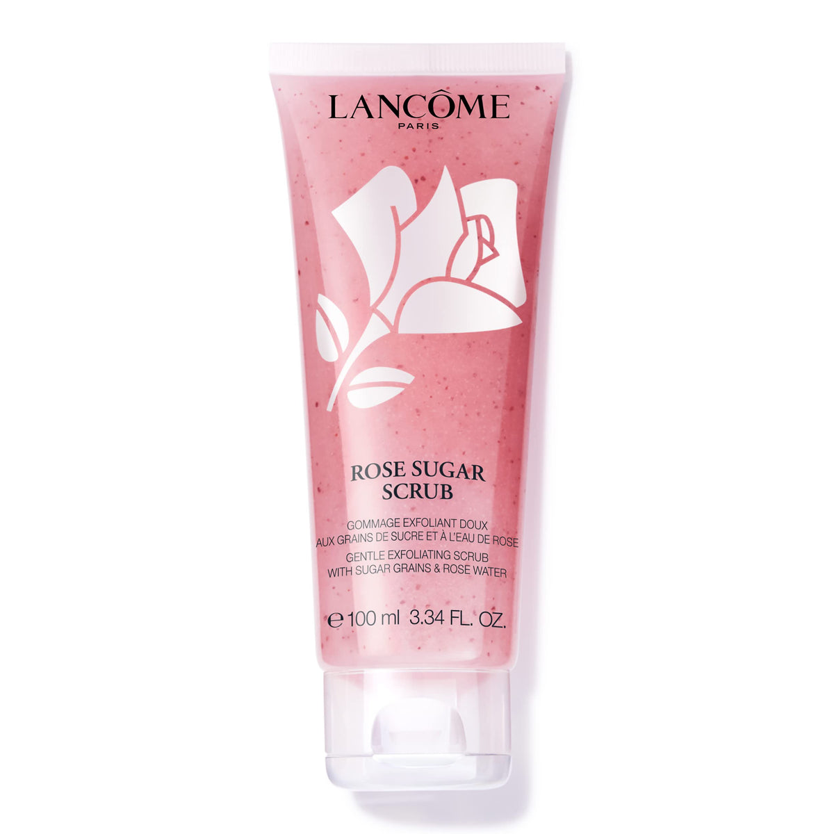 Lancôme jar front view showing label and 3.4 fl oz size, highlighting elegant packaging benefit
