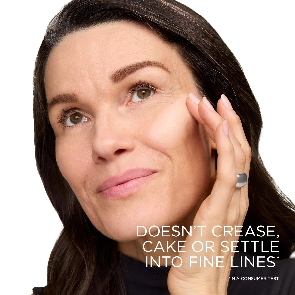Lancôme Shape Stick on bathroom vanity styled for everyday routine and touchups