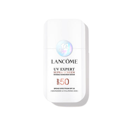 Lancôme bottle front view showing SPF protection and elegant design