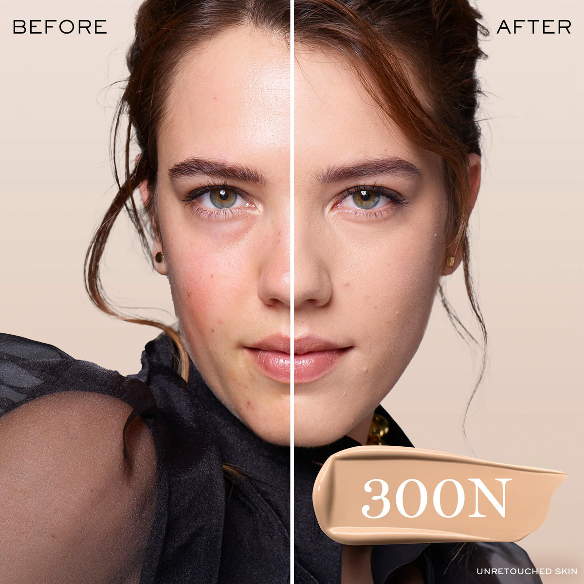 Lancôme close-up of foundation texture highlighting smooth blendable formula