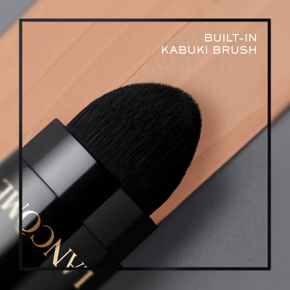 Lancôme Teint Idole held in hand showing compact size and portable benefit
