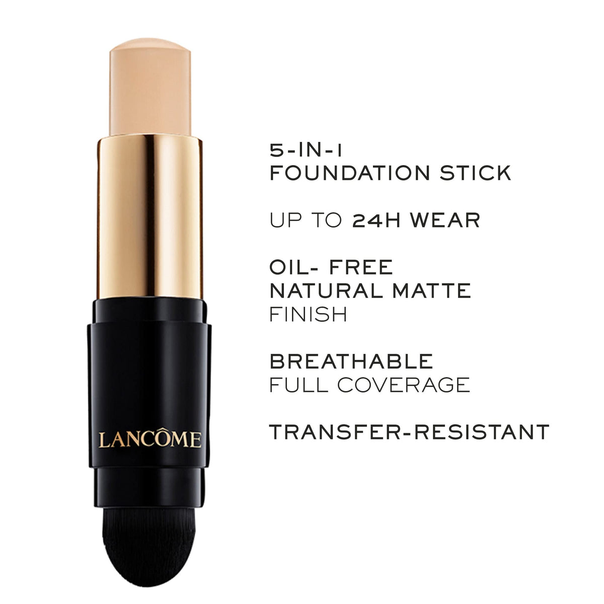 Lancôme built-in kabuki brush close-up for seamless blending benefit