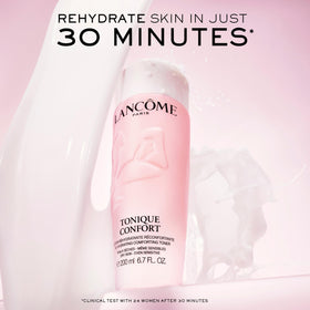 Lancôme milky toner texture close-up highlighting silky hydration