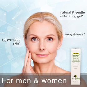 LANE LABS SunSpot ES being applied to cheek showing targeted spot treatment benefit