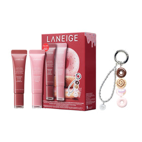 LANEIGE front packaging showing both serums and donut keychain, ready-to-gift