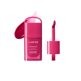 LANEIGE front packaging showing Electro Berry tint and glossy finish benefit