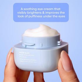 LANEIGE application close-up tapping around eye to show gentle use benefit